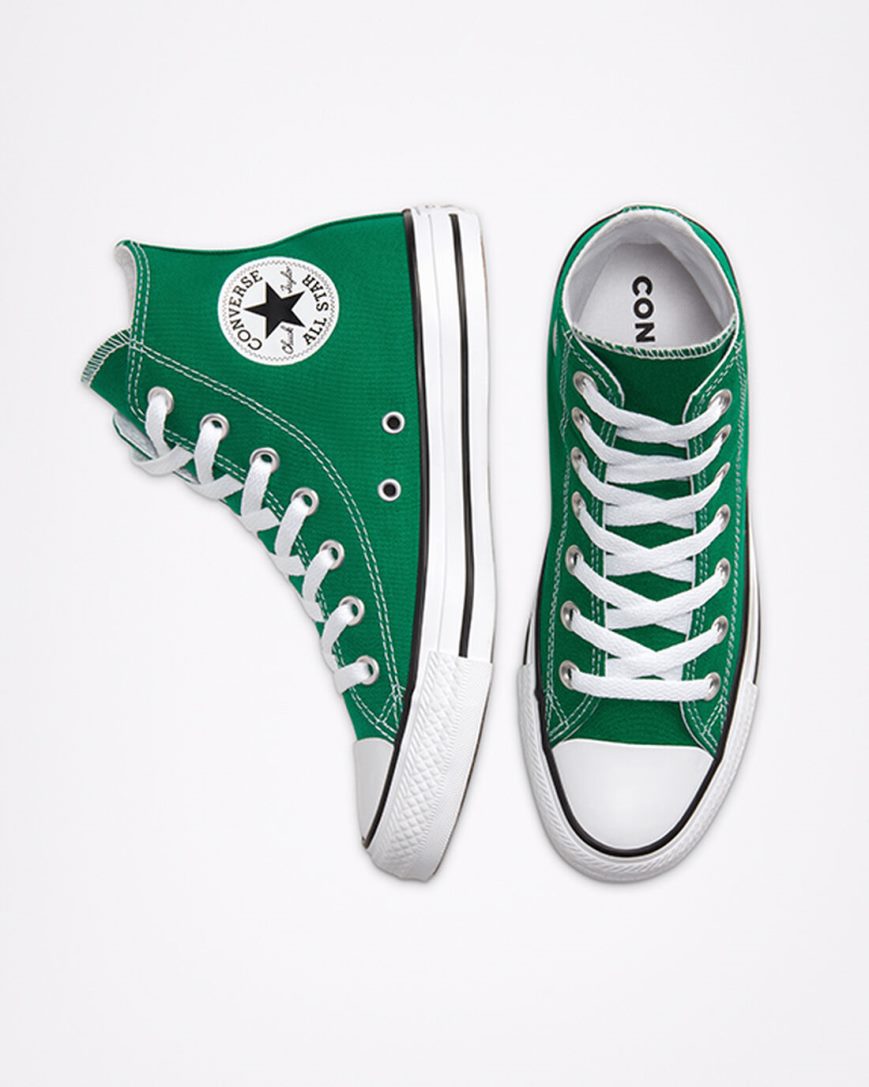 Women's Converse Chuck Taylor All Star Classic High Top Shoes Green / White | AU E6190I